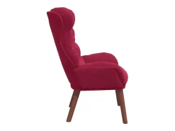Poltrona|vidaxl poltrona Vinho 69 x 74 x 93 cm Veludo Vermelho