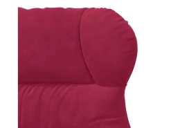 Poltrona|vidaxl poltrona Vinho 69 x 74 x 93 cm Veludo Vermelho