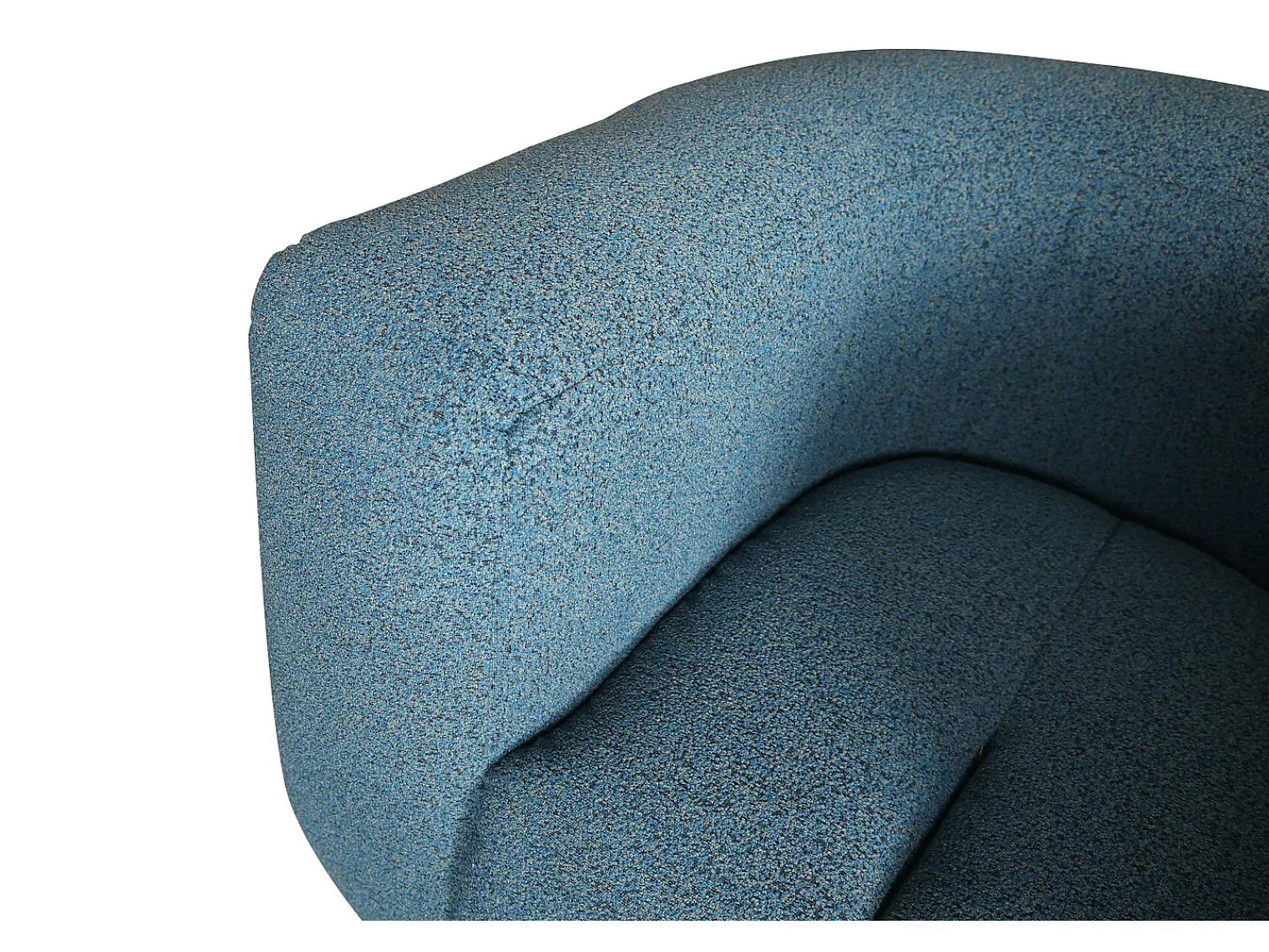Poltrona 100x75x85 cm azul cinza preto Nua N88-100-10 Preto / Cinzento / Azul