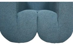 Poltrona 100x75x85 cm azul cinza preto Nua N88-100-10 Preto / Cinzento / Azul
