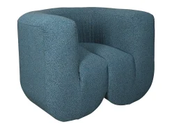 Poltrona 100x75x85 cm azul cinza preto Nua N88-100-10 Preto / Cinzento / Azul