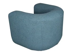 Poltrona 100x75x85 cm azul cinza preto Nua N88-100-10 Preto / Cinzento / Azul