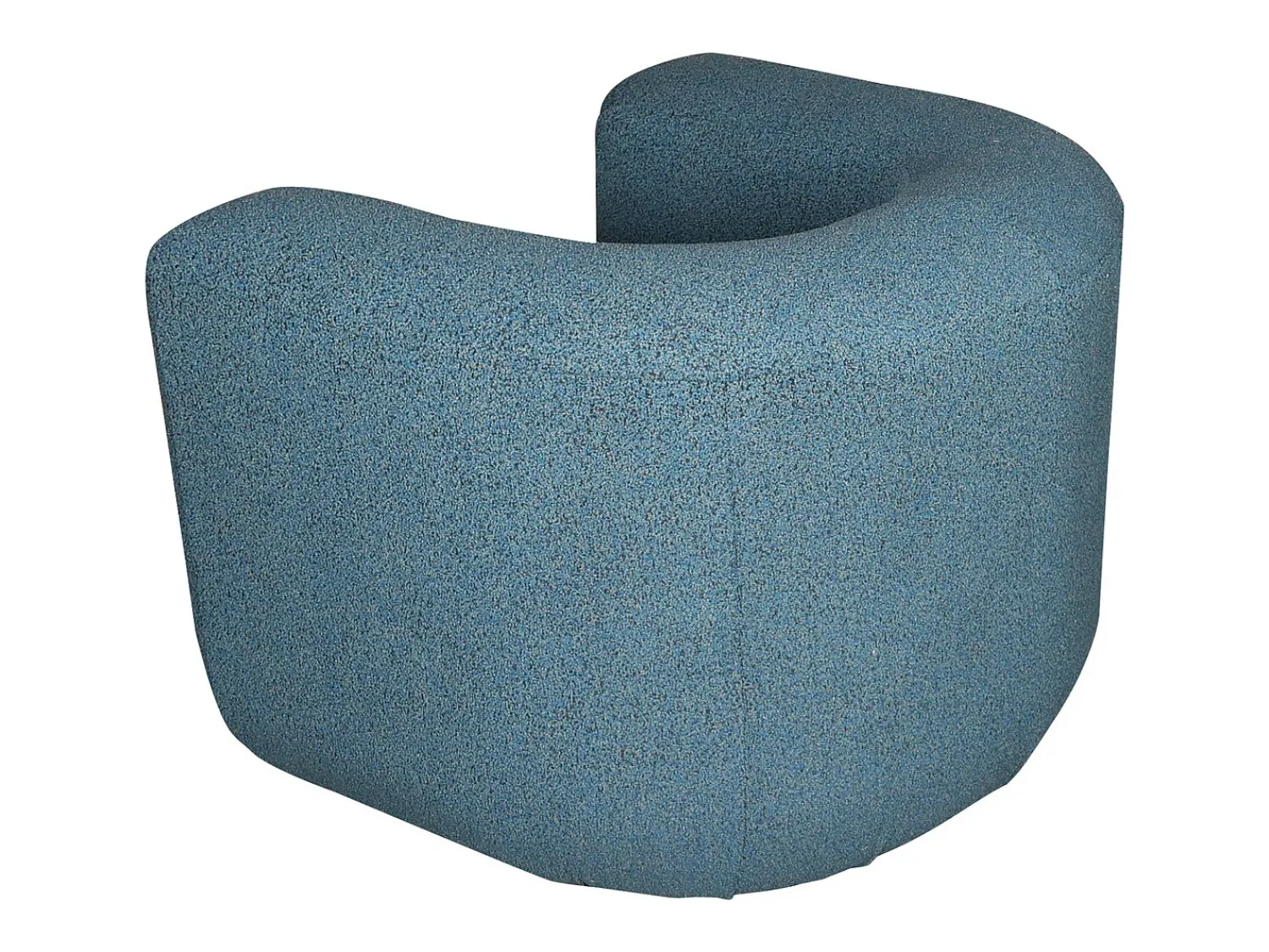 Poltrona 100x75x85 cm azul cinza preto Nua N88-100-10 Preto / Cinzento / Azul