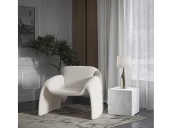 Outlet Poltrona 91x78x80 cm Leith LET75N Branco sujo
