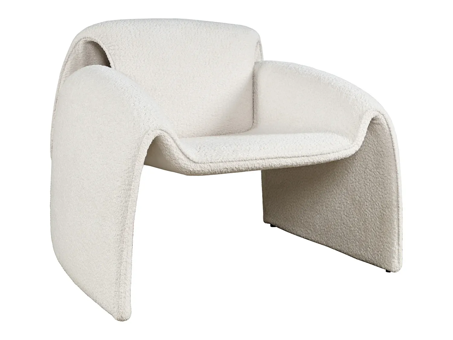 Outlet Poltrona 91x78x80 cm Leith LET75N Branco sujo