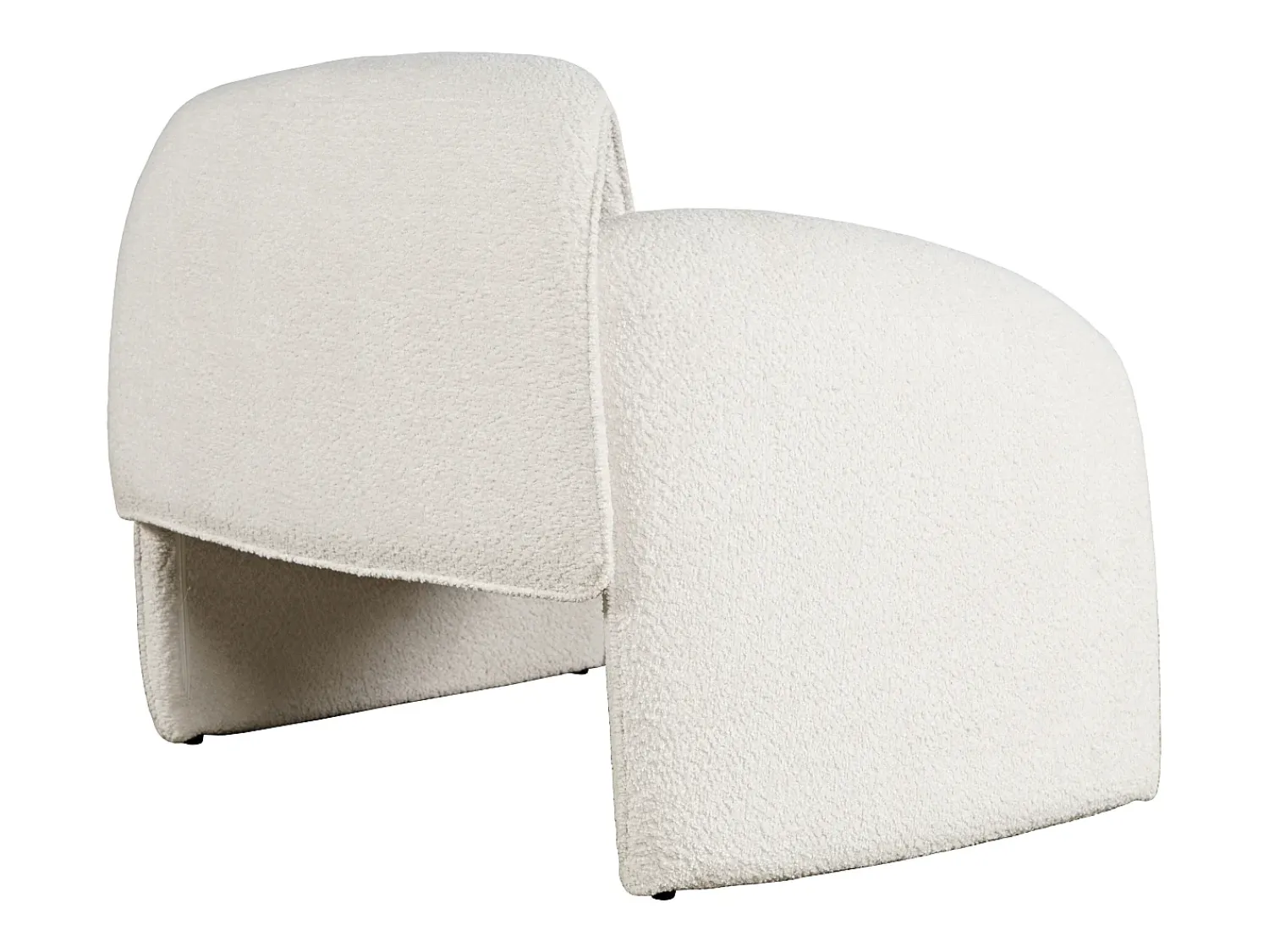 Outlet Poltrona 91x78x80 cm Leith LET75N Branco sujo