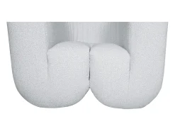 Poltrona| Poltrona 100x75x85 cm cinza claro nua Cinzento claro / Branco
