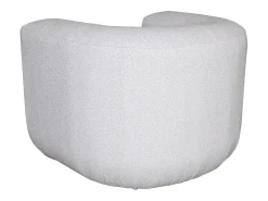 Poltrona| Poltrona 100x75x85 cm cinza claro nua Cinzento claro / Branco