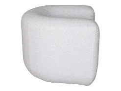 Poltrona| Poltrona 100x75x85 cm cinza claro nua Cinzento claro / Branco