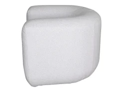 Poltrona| Poltrona 100x75x85 cm cinza claro nua Cinzento claro / Branco