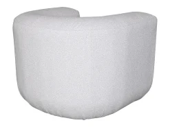 Poltrona| Poltrona 100x75x85 cm cinza claro nua Cinzento claro / Branco