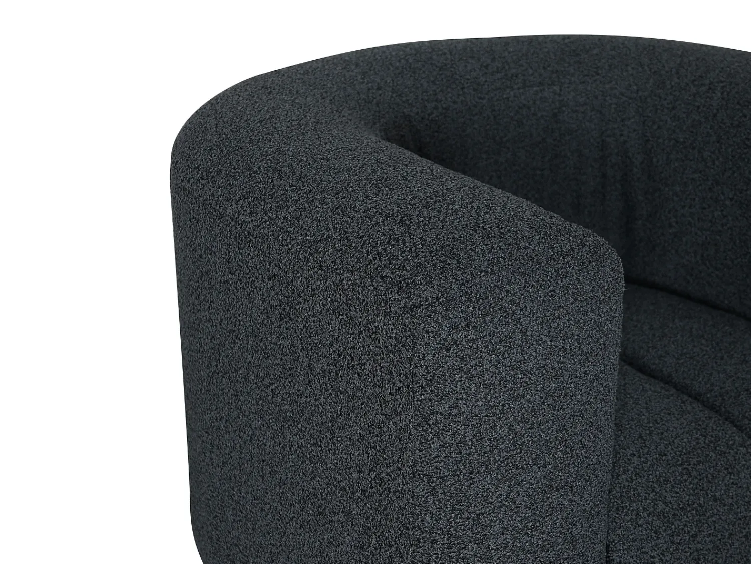 Poltrona* Poltrona 100x75x85 cm cinza escuro Nua N88-100-6 Cinzento