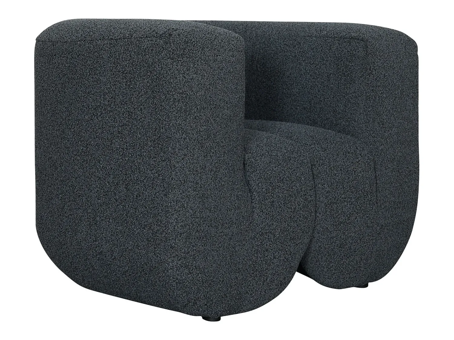 Poltrona* Poltrona 100x75x85 cm cinza escuro Nua N88-100-6 Cinzento
