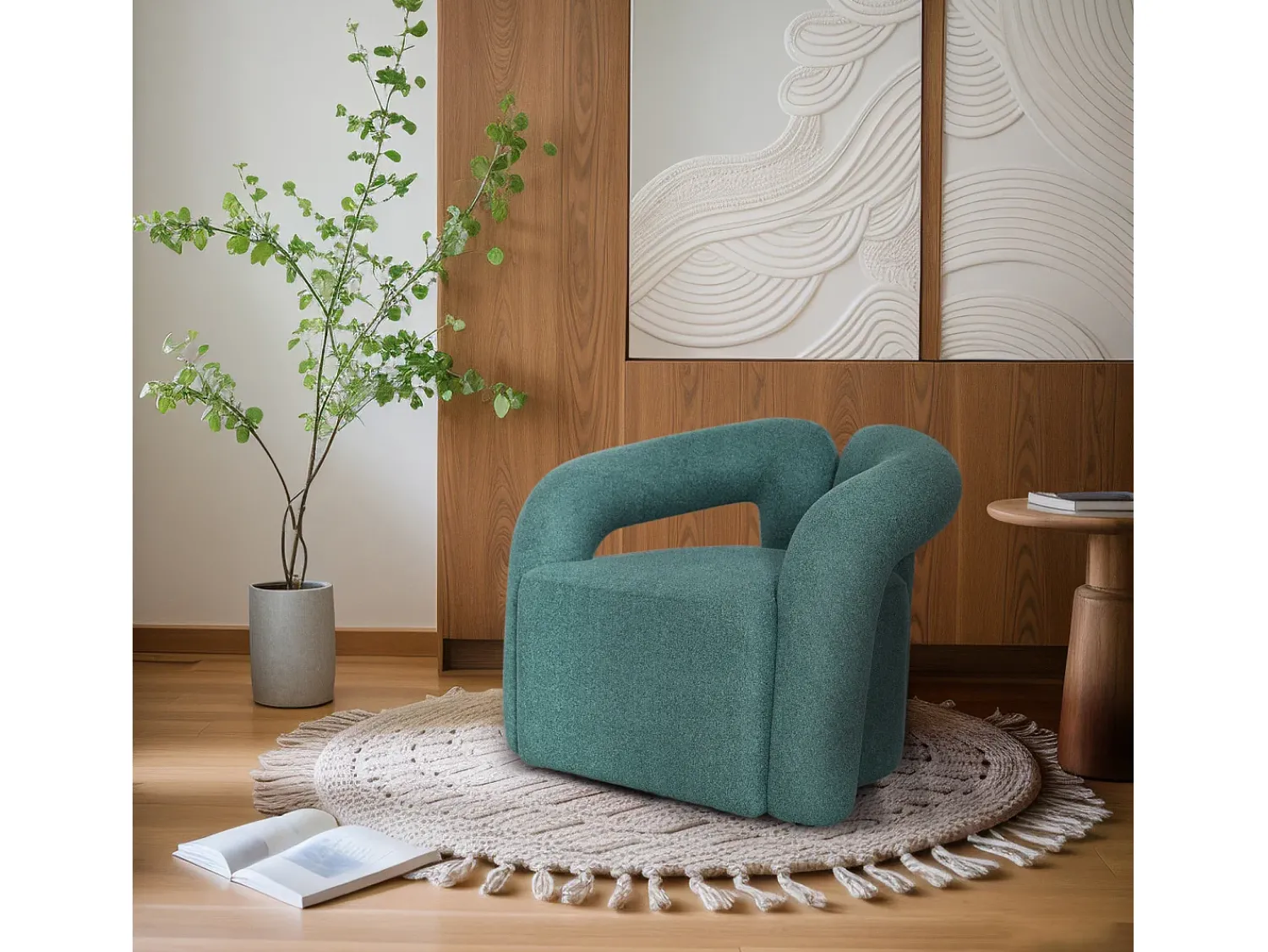 Poltrona 85x70x70 cm esmeralda nua n14-18 Verde