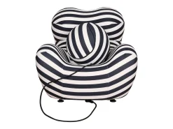 Poltrona 76x63x68 cm preto e branco nua n31-5^ Poltrona