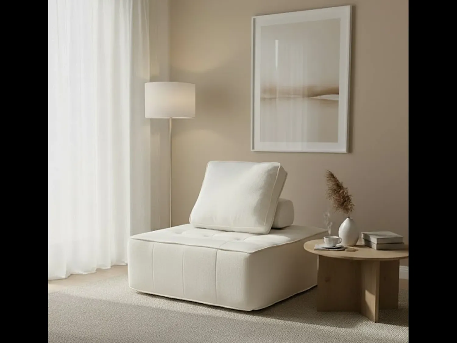 Poltrona| Poltrona Zen 1 lugar - branco Branco sujo