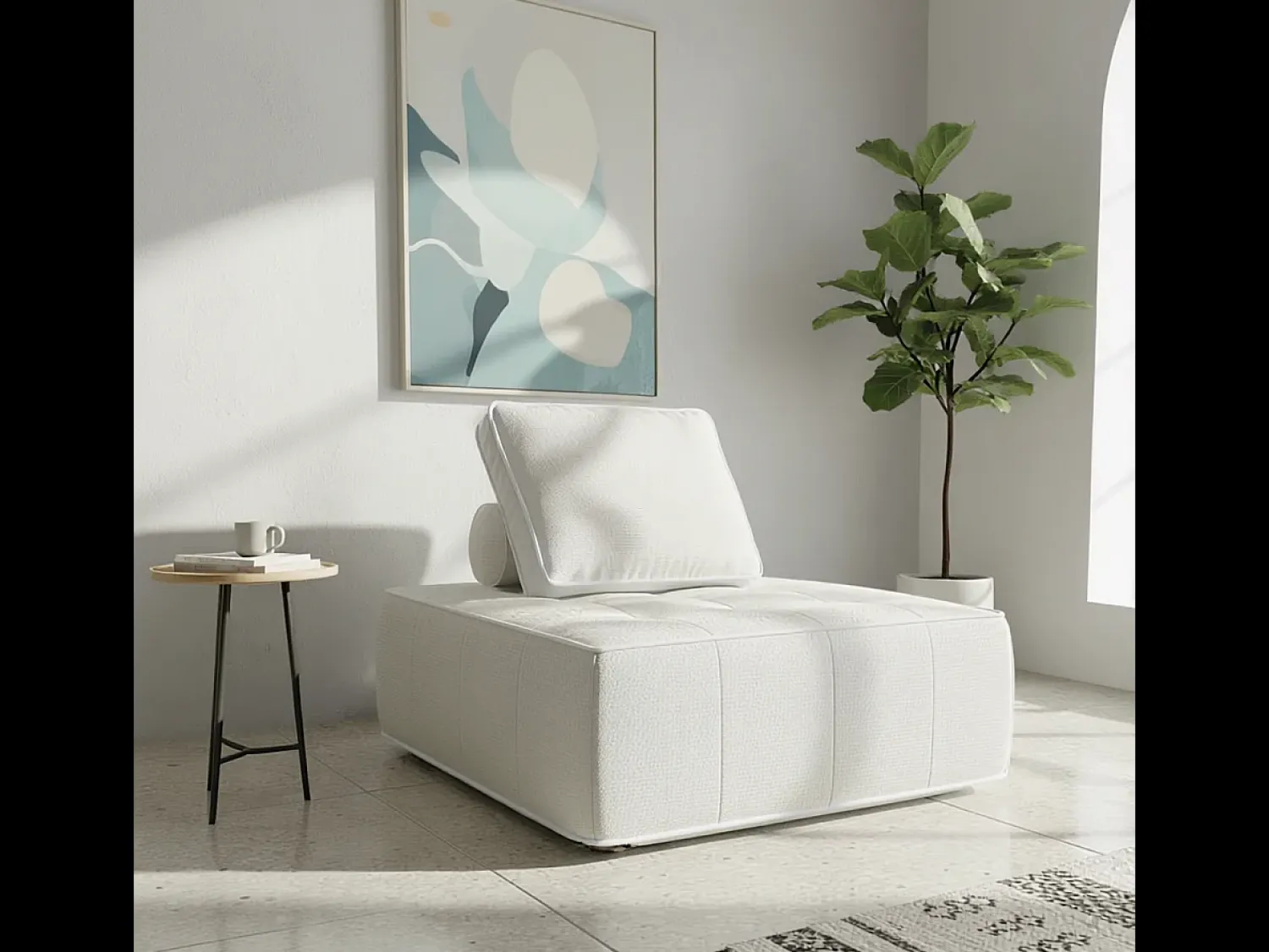 Poltrona| Poltrona Zen 1 lugar - branco Branco sujo