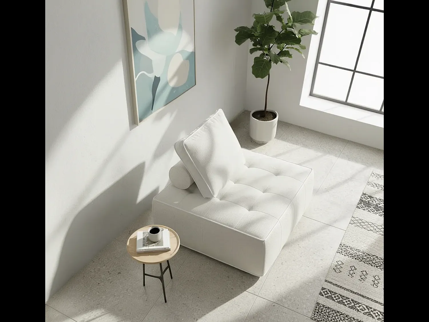 Poltrona| Poltrona Zen 1 lugar - branco Branco sujo