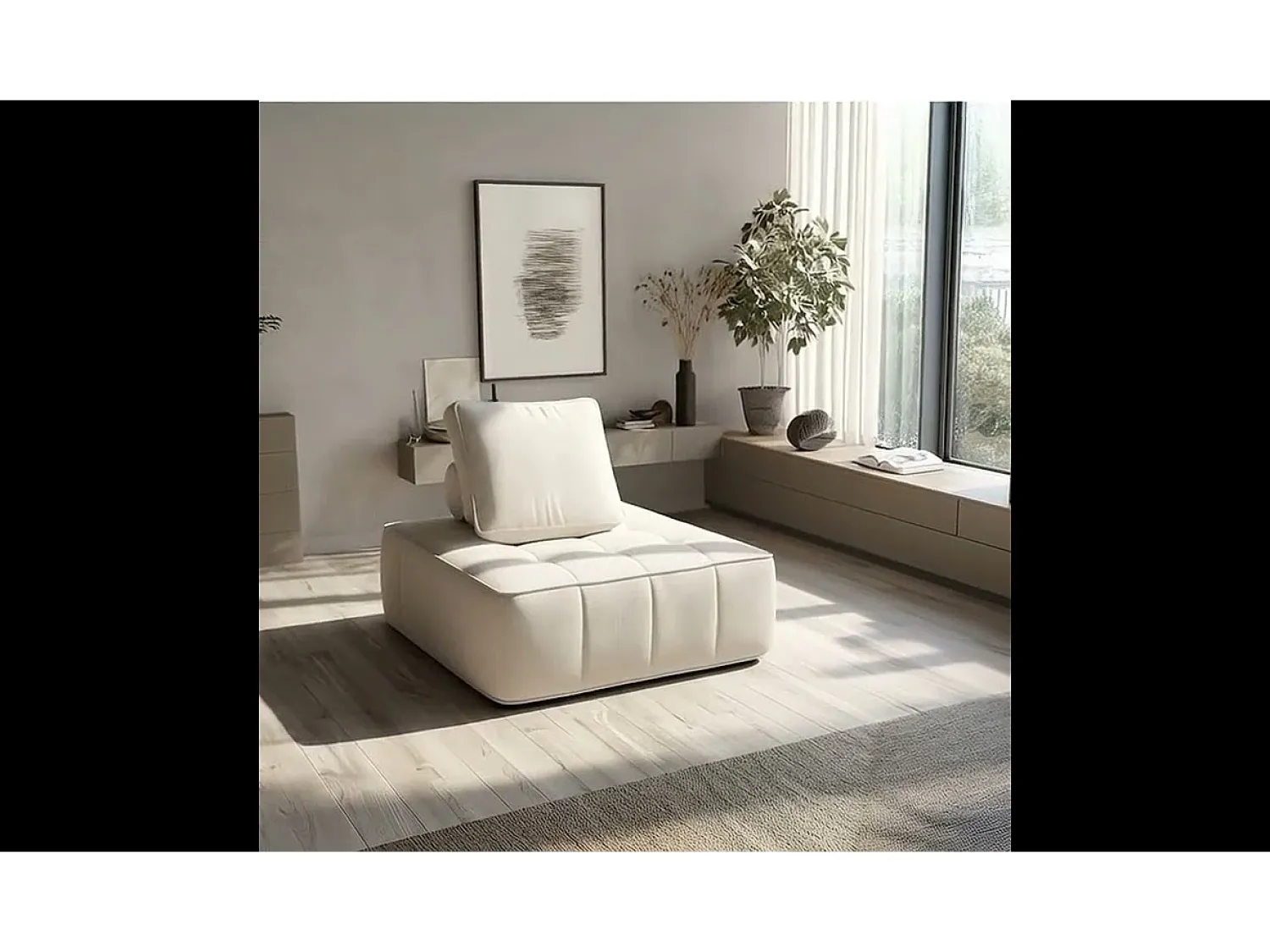 Poltrona| Poltrona Zen 1 lugar - branco Branco sujo
