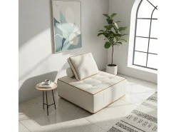 Poltrona Zen 1 lugar - branco e laranja^ Poltrona