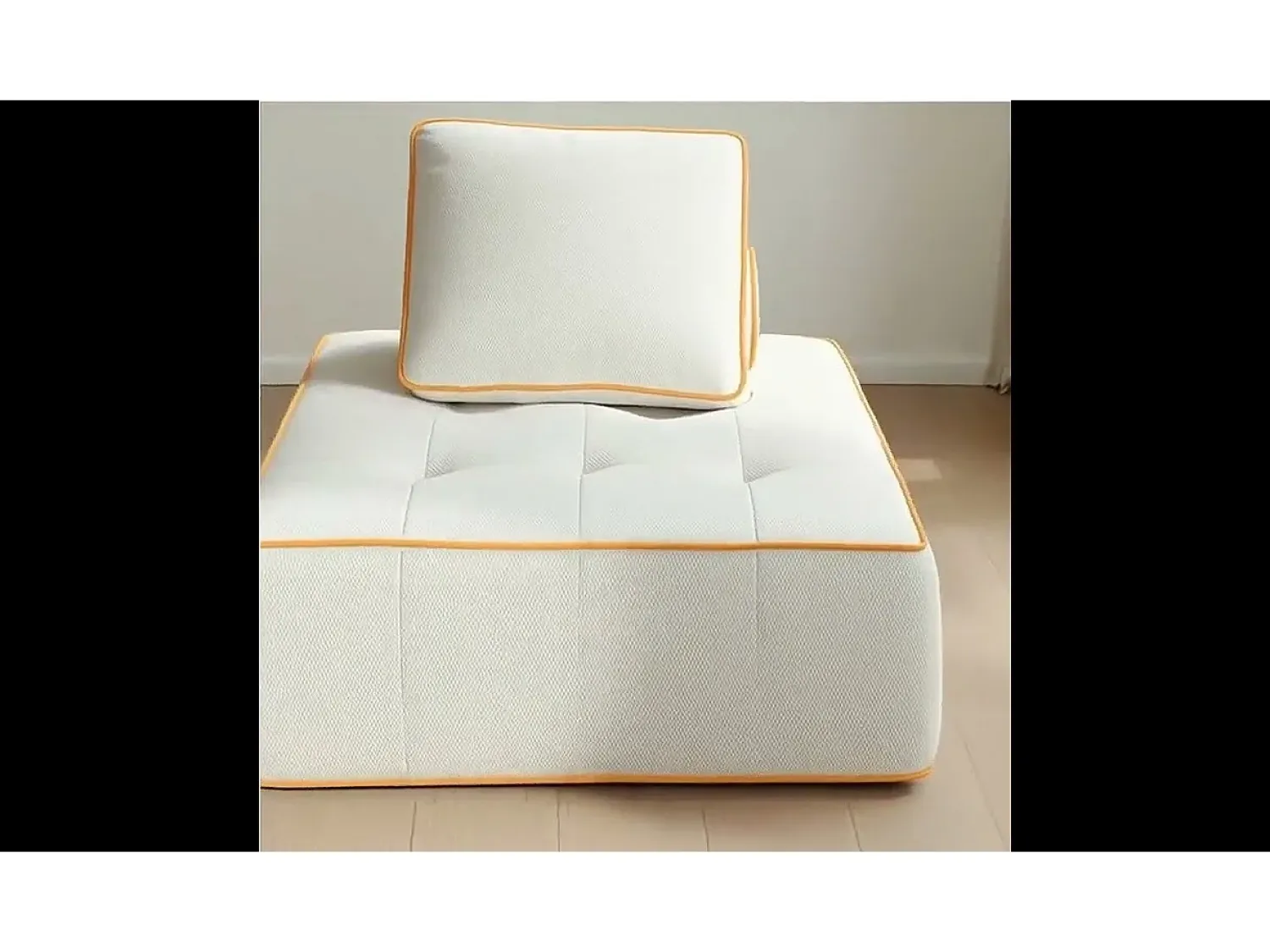 Poltrona Zen 1 lugar - branco e laranja^ Poltrona