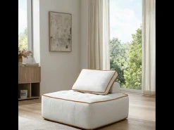 Poltrona Zen 1 lugar - branco e laranja^ Poltrona