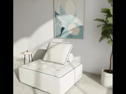 Outlet Poltrona Zen 1 lugar - branco e sálvia Branco sujo