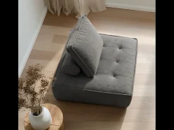 Poltrona Zen 1 lugar - cinza^ Poltrona