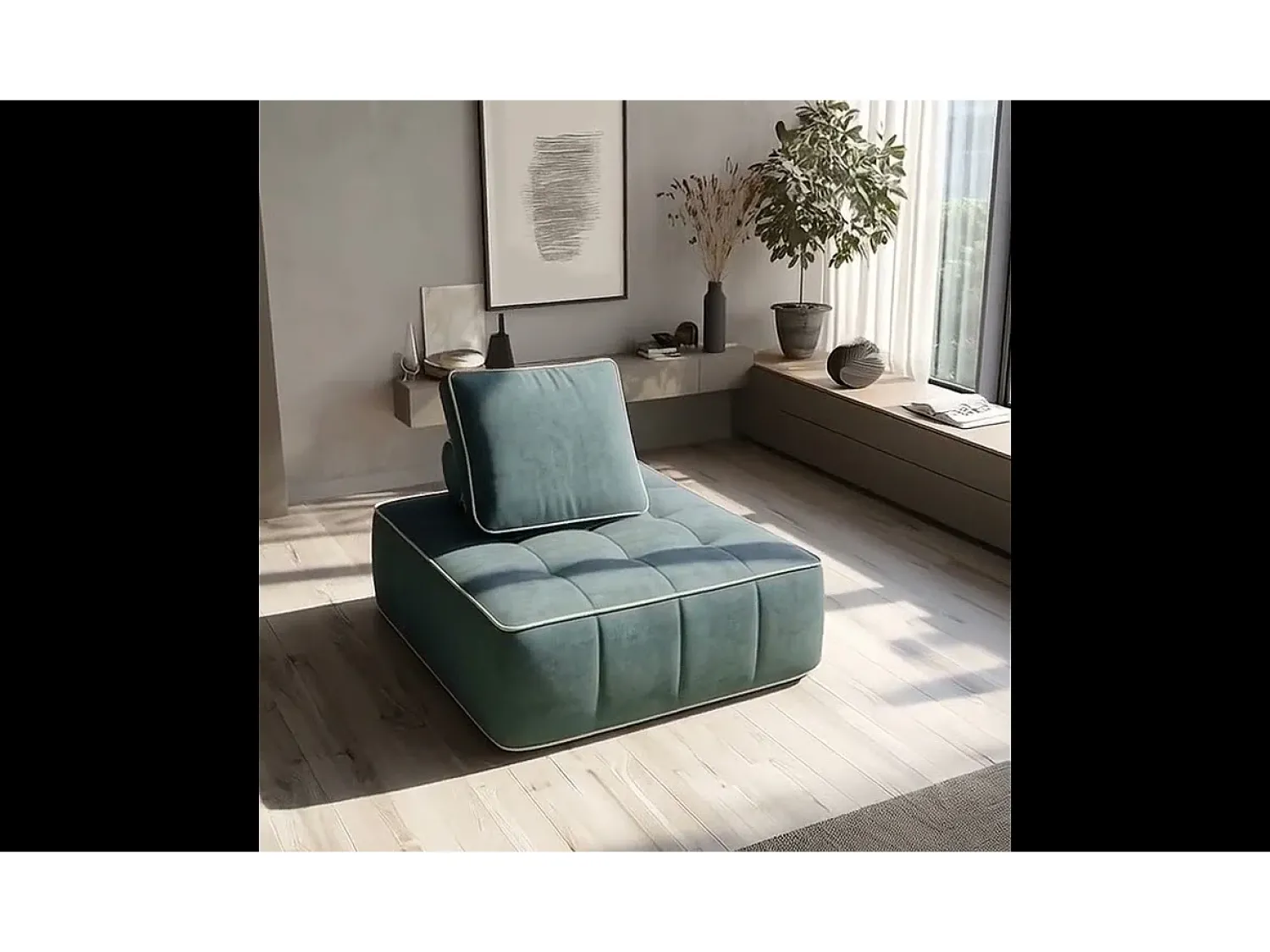 Poltrona| Poltrona Zen 1 lugar - sálvia e branco Verde claro