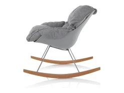 Poltrona| Poltrona ZEN com cadeira de baloiço cinzenta Cinzento claro