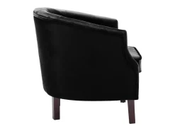 Outlet Helloshop26 Poltrona/cadeira/sofá de clube com estofamento em veludo 1102155/4 Preto