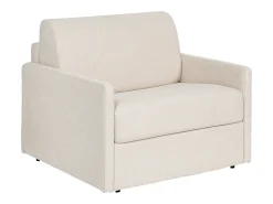 Poltrona|Vente-unique Poltrona-cama conversível express em tecido - Dormir 100 cm - Colchão de 14 cm - CALIFE Bege