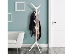Sale The Home Deco Factory Porta-casacos Árvore Branca 178cm Design Moderno em Bambu Branco