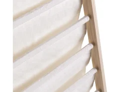 Acessórios De Arrumação*VS Venta-stock Porta-revistas Xoel em tecido e madeira com 8 seções. Bege