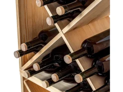 New Porta-vinhos Loreo X madeira marrom claro