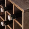 Porta-vinhos Loreo xadrez madeira marrom escuro^ Acessórios De Arrumação|Acessório Vinho E Bar