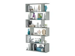 duehome Prateleira alta de cimento Athena 80x192x24 cm Decoração para sala de jantar e corredor^ Biblioteca