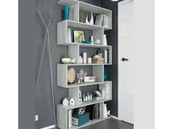 duehome Prateleira alta de cimento Athena 80x192x24 cm Decoração para sala de jantar e corredor^ Biblioteca
