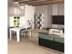 Outlet duehome Prateleira alta Zoe Blanco Brillo Cinzento