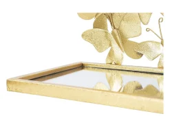New Prateleira Borboleta 18, Ouro, 43x19,2x16,5 cm, Kendra Home Dourado