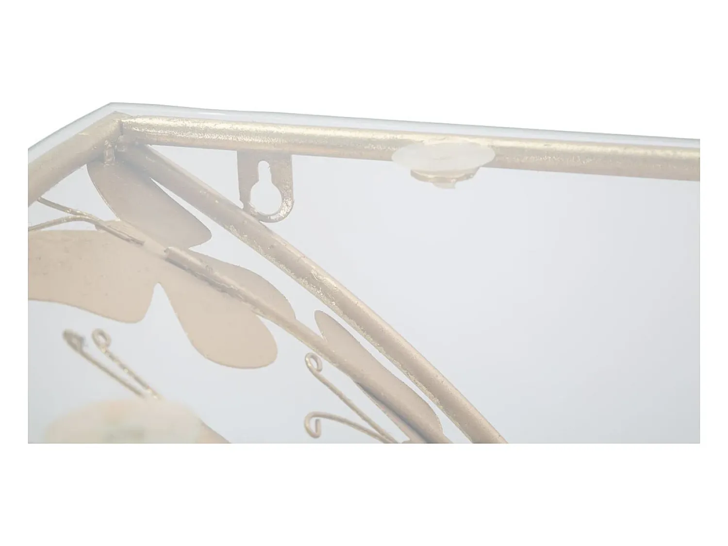 Prateleira Borboleta 19, Ouro, 44,5x24,5x34,5 cm, Kendra Home^ Prateleira