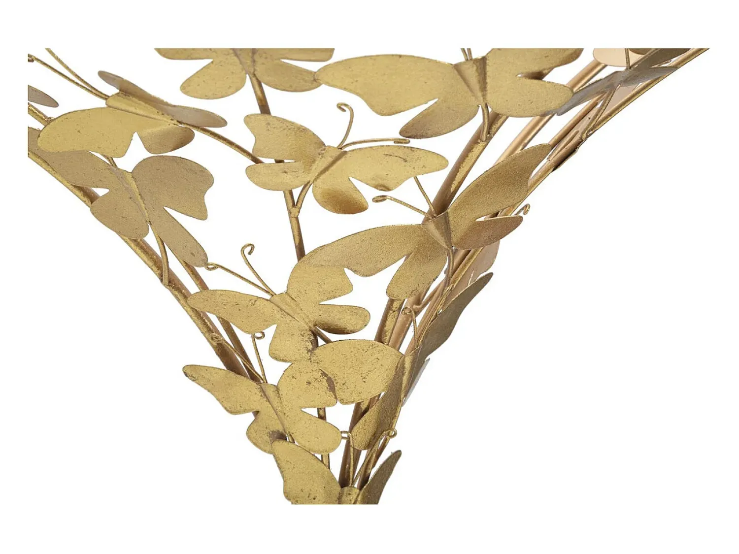 Prateleira Borboleta 19, Ouro, 44,5x24,5x34,5 cm, Kendra Home^ Prateleira