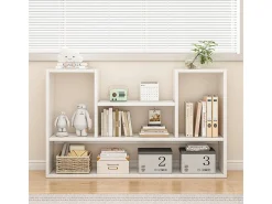 Prateleira| PRATELEIRA BRANCA ESTANTE DE PAREDE MODERNA LOFT PARA LIVROS SALA DE ESTAR ABERTA 100 CM Branco