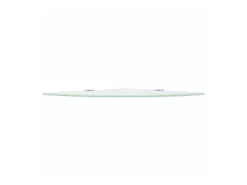 Prateleira canto, suportes cromados, vidro 25x25cm PT961203^ Prateleira