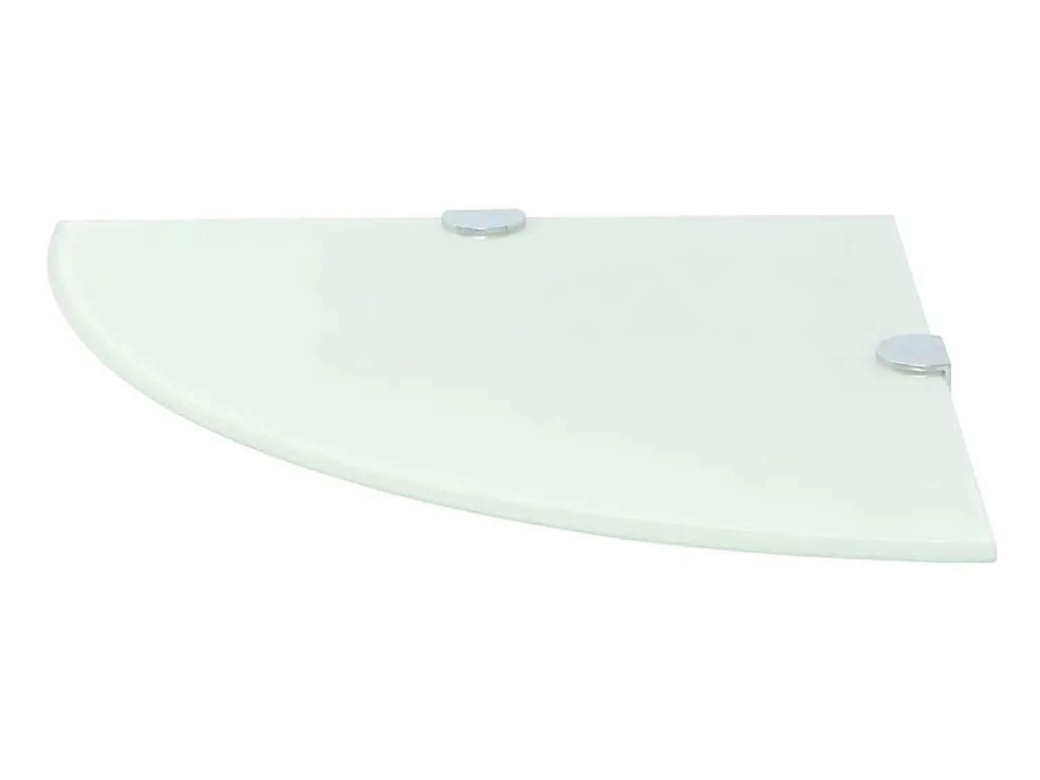 Prateleira canto, suportes cromados, vidro 25x25cm PT961203^ Prateleira