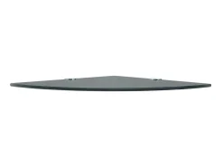 Prateleira canto, suportes cromados, vidro 35x35cm PT892201^ Prateleira