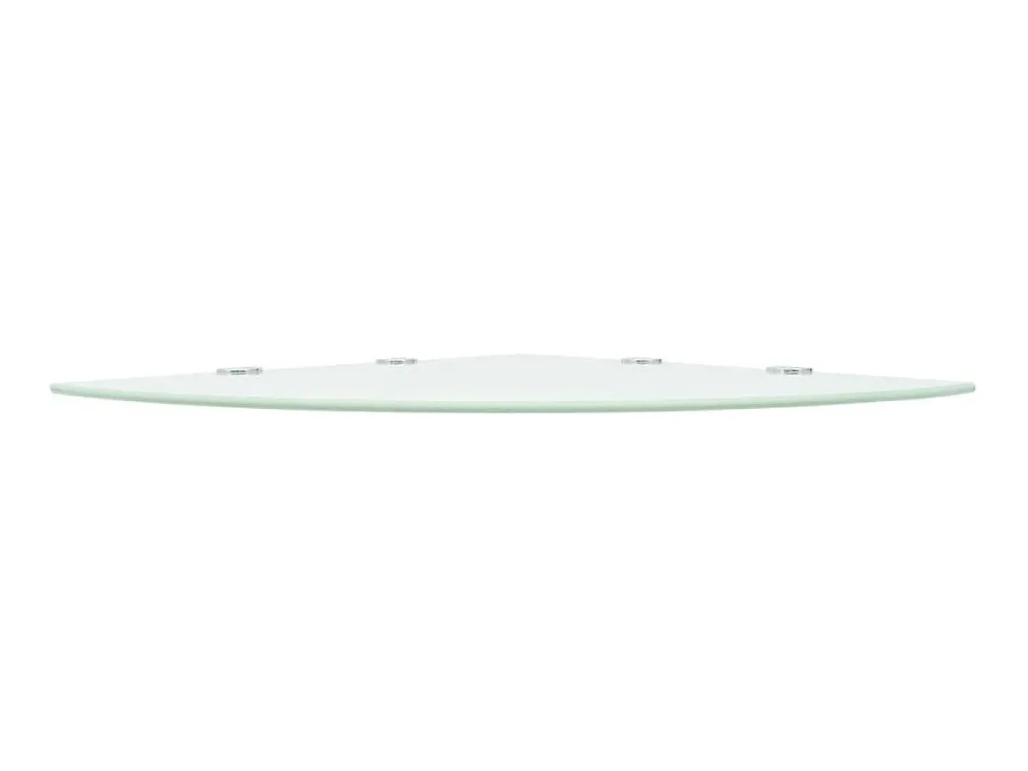 Prateleira* Prateleira canto, suportes cromados, vidro 45x45cm PT362019 Branco
