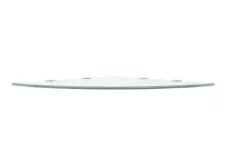 Prateleira canto, suportes cromados, vidro 45x45cm PT995028^ Prateleira