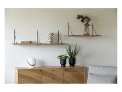 Online Prateleira Chiba, Castanho, 29x120x31 cm, Kendra Home Preto