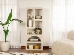 Prateleira*Vente-unique Prateleira com 5 nichos - Efeito mármore - LUELA Bege